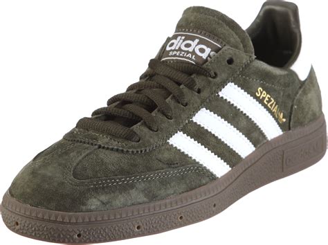 adidas Originals Handball Spezial trainers in olive green and 